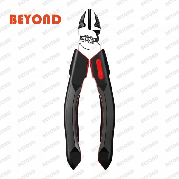 one pc High Leverage Diagonal Cutting Plier 6 Inch with BEYOND logo in red and black color handles