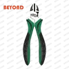 A 6 Diagonal Pliers Side Cut Plier in green and black color handles, BEYOND logo
