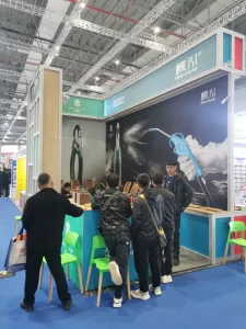 plier and air blow gun booth in hardware tools exhibition