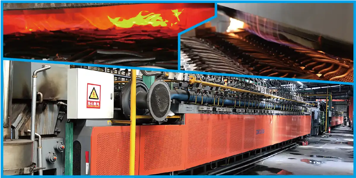 Línea de producción de tratamiento térmico de alicates. Control de calidad continuo para pedidos OEM.