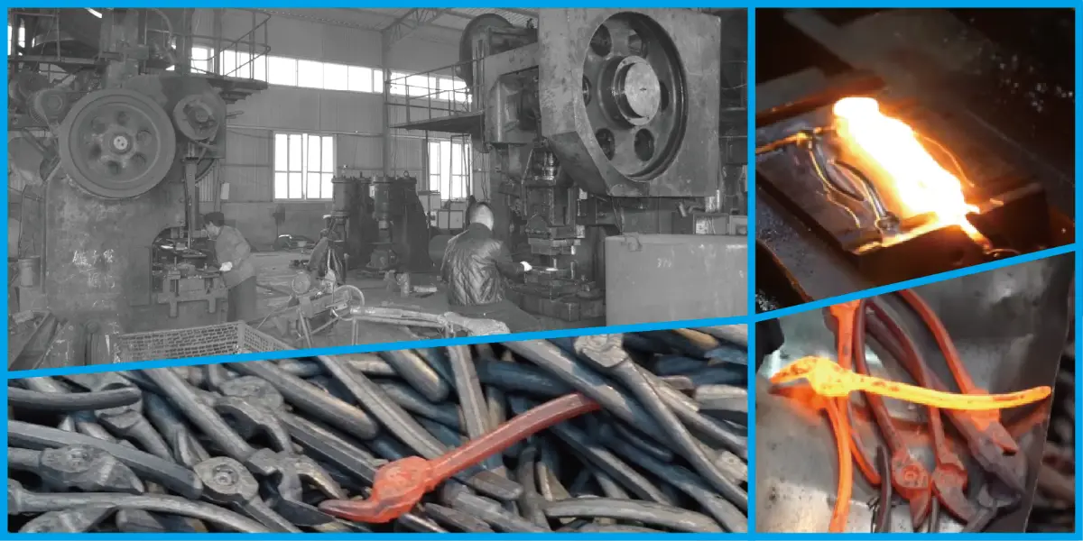Proceso de producción de forja de alicates de corte lateral. Alta precisión, calidad duradera, fabricación OEM.