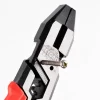 Heavy duty linesman plier shearing the bolt